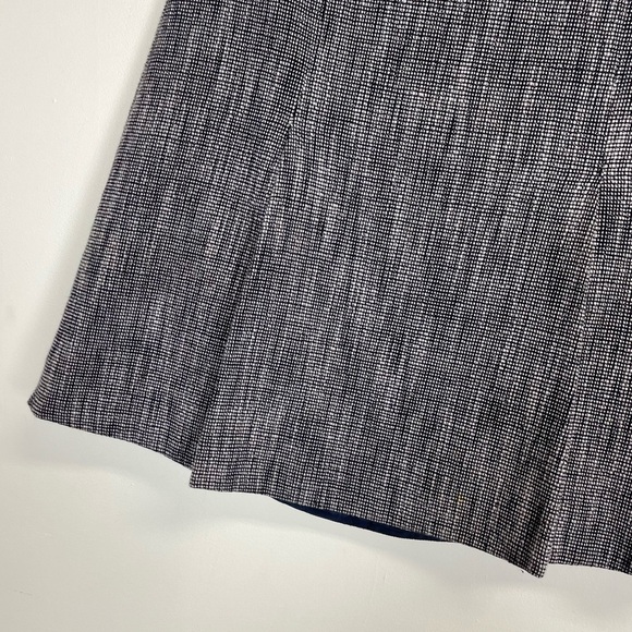 J Crew Skirt Womens 10 Blue White Tweed Like Aline - Picture 3 of 7